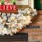 Set of 2 Pre-Lit Christmas Swag, with 50 Warm White LED Lights, Three Function